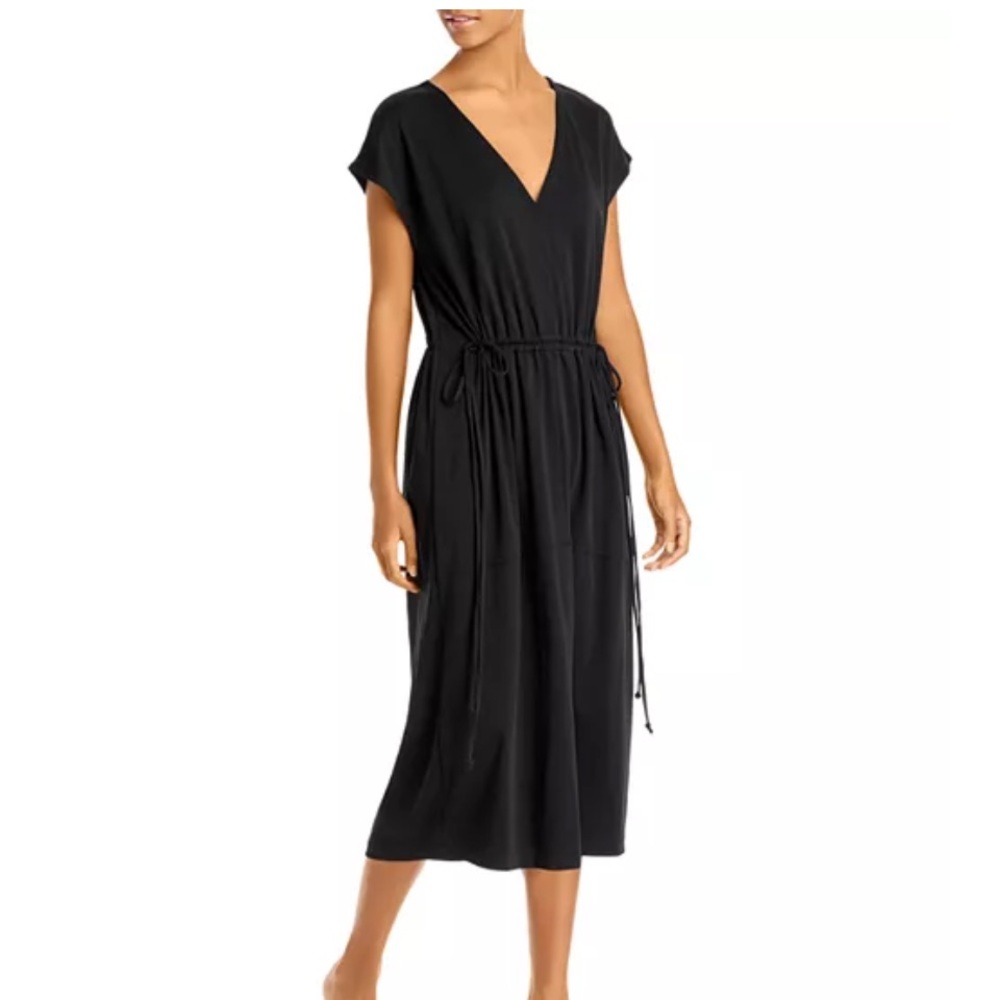 Vince Popover V Neck Dress